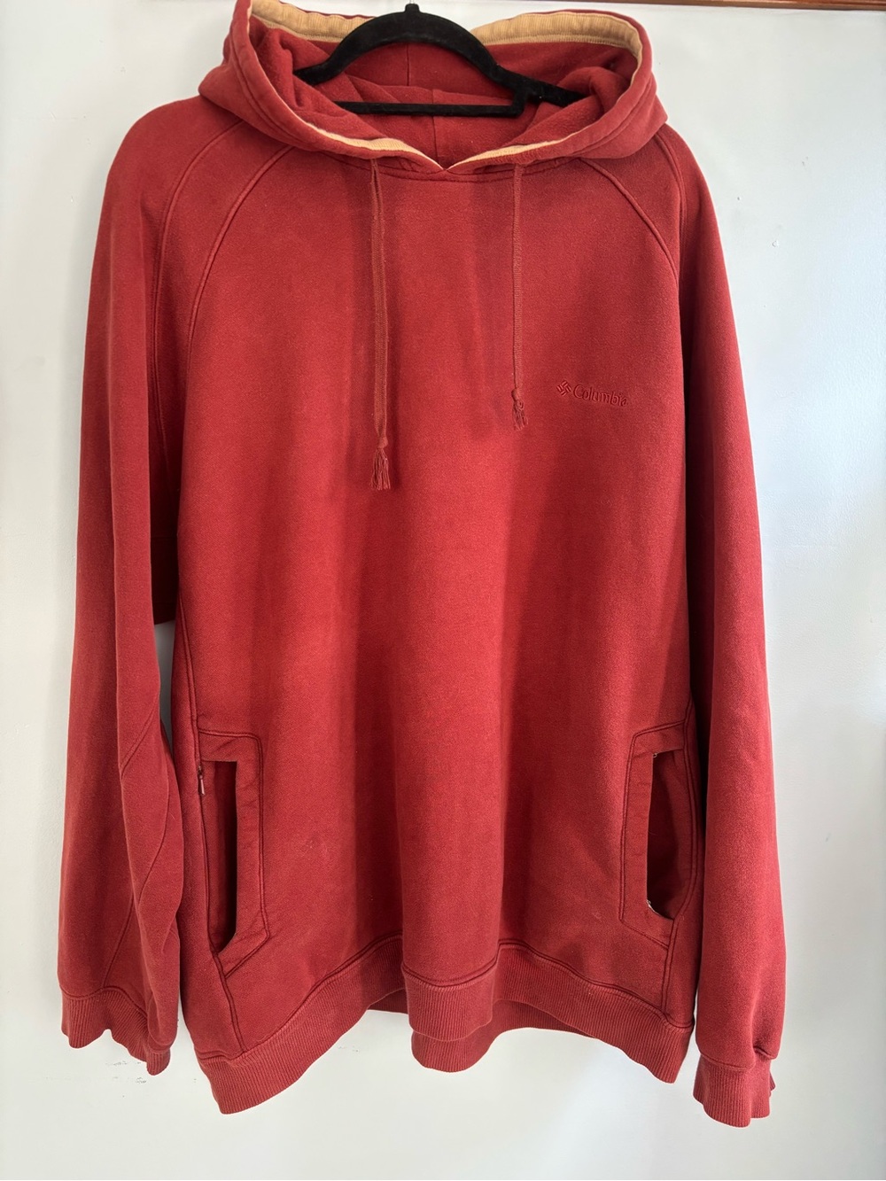 Columbia Brick Red Hooded Pullover